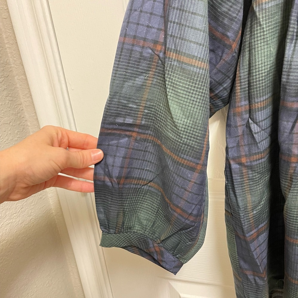 Hatch Maternity Plaid Popover Blouse - Picture 7 of 9